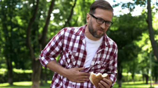 Product liability in Israel - man experiencing food poisoning